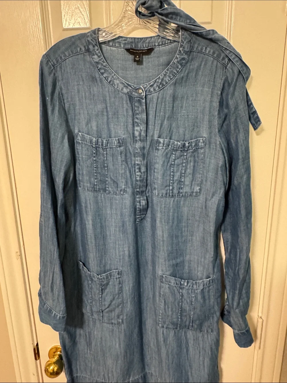 Banana Republic Light Blue Denim Dress - Picture 1 of 7